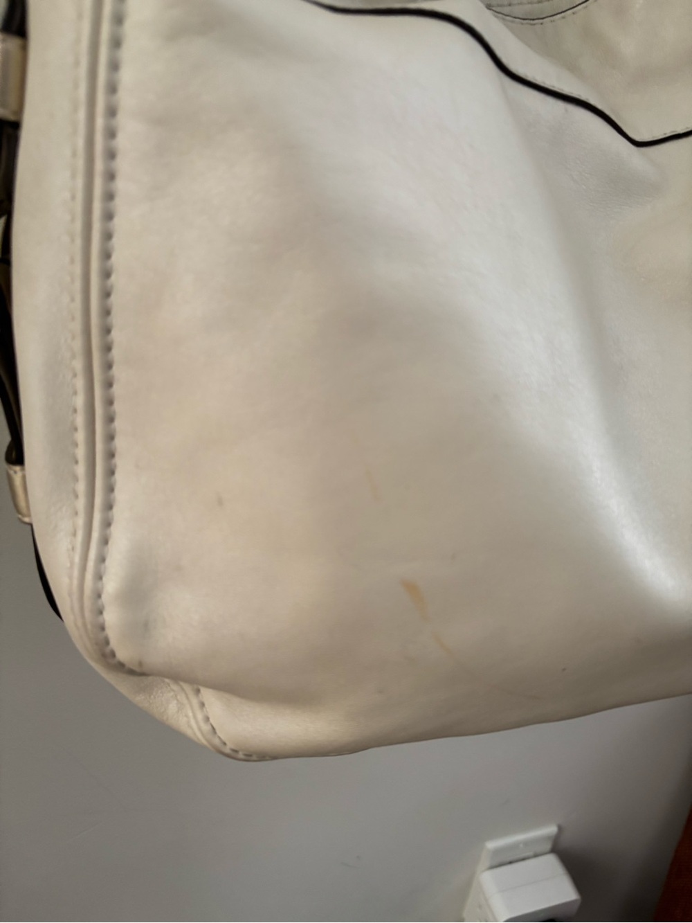 Coach Maggie White Leather Hobo Shoulder Bag Style 12939! - Picture 7 of 15